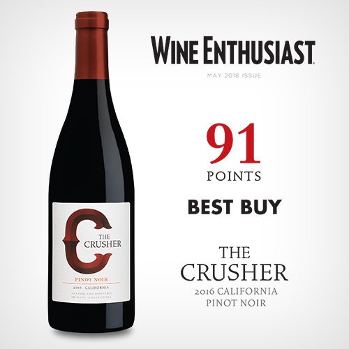 91 pts. + Best Buy, Wine Enthusiast May 2018